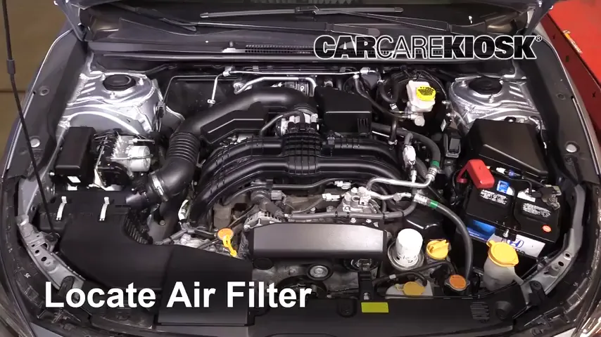 HOW TO CHANGE ENGINE AIR FILTER 2017 SUBARU IMPREZA visual data 3